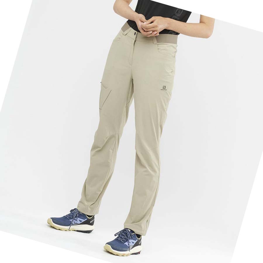 Pantalones Salomon WAYFARER Mujer Beige | MX 2388XYU